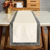 Velvet Table Runner Off White